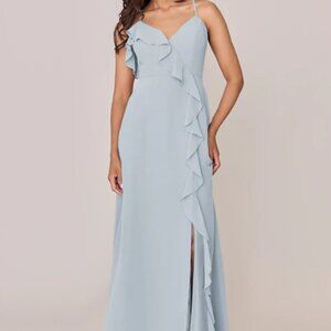 Revelry Sky Blue Paloma Bridesmaid Dress Size 4